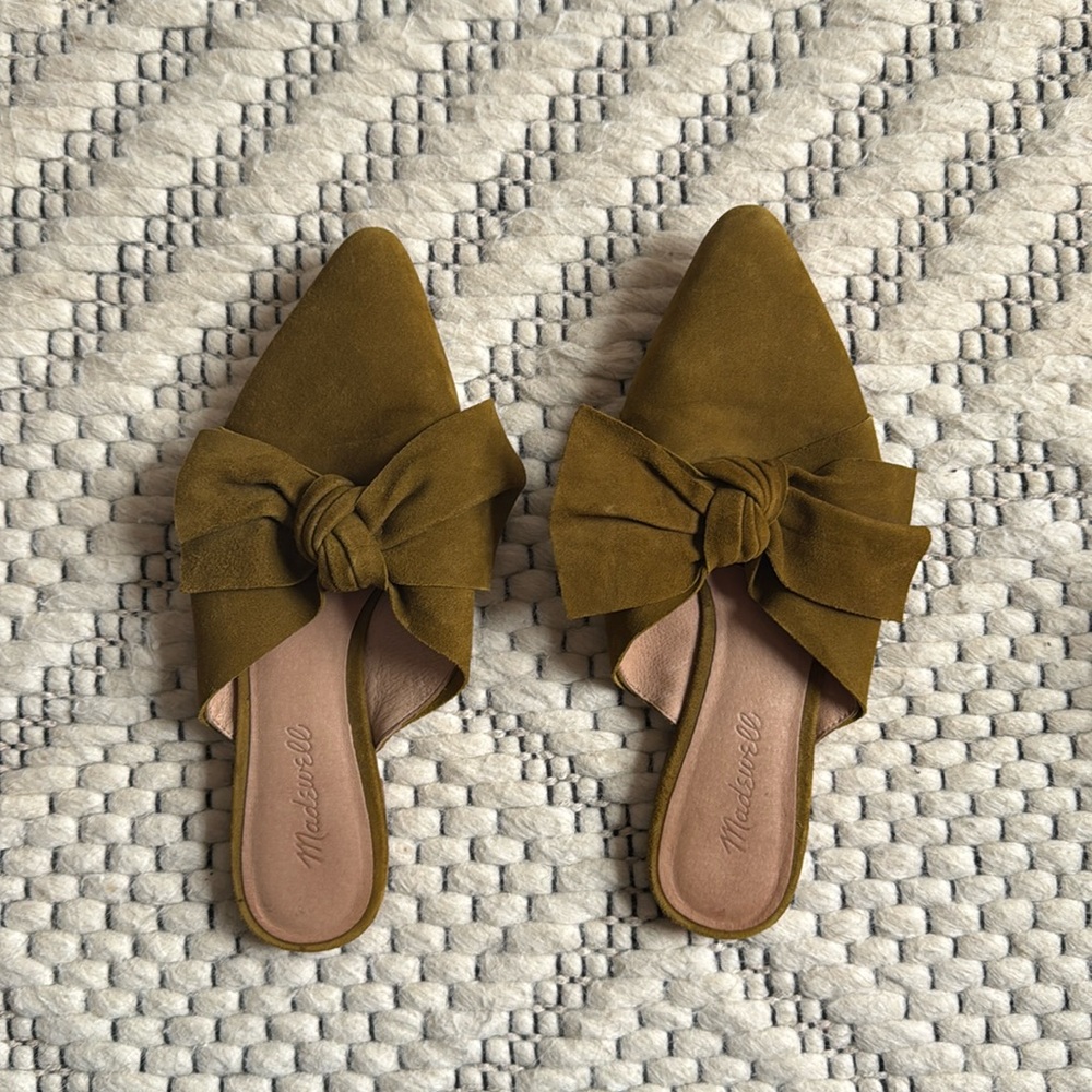 Olive Green Madewell slides
